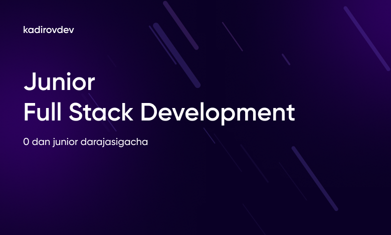Junior Full Stack Web Development